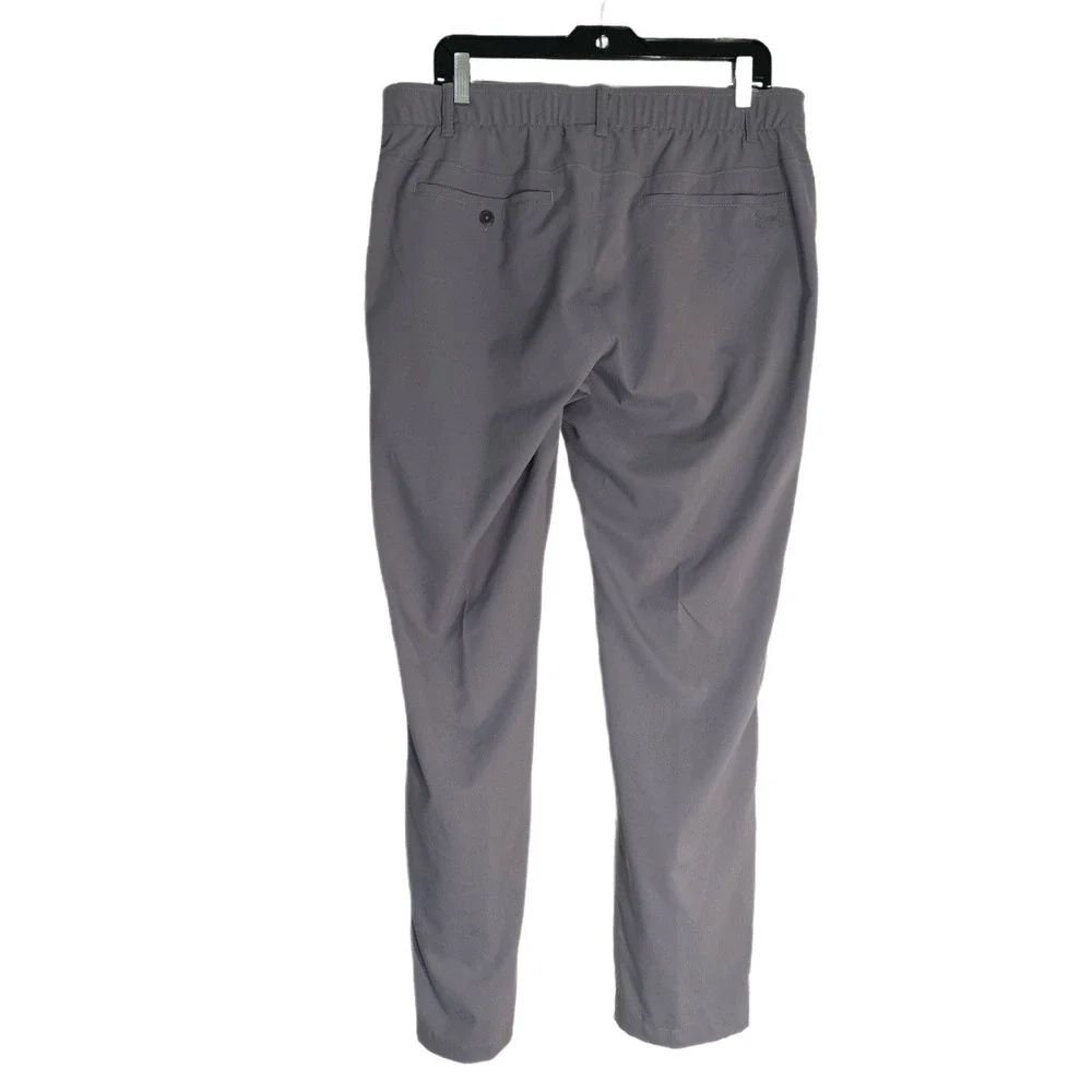 Under Armour Performance Pants Mens 36x32 Gray Golf Stretch‎ Flat Front Athletic
